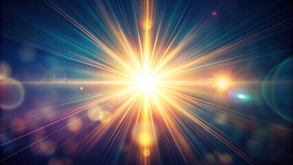 Fototapeta premium Realistic lens flare and light leaks from strong sun backlighting, sun, lens flare, light leaks, natural light, backlit