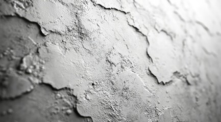 Obraz premium Close-up of a textured, gray wall with cracks and imperfections.