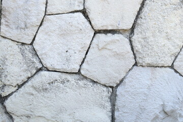 Cracked desert floor with textured stone walls in arid climate. stone background