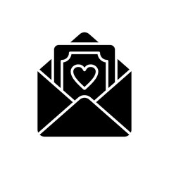 simple wedding invitation mail icons, simple style glyph design inspiration for any interface and purpose suitable for symbols and more