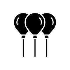 simple balloons icons, simple style glyph design inspiration for any interface and purpose suitable for symbols and more