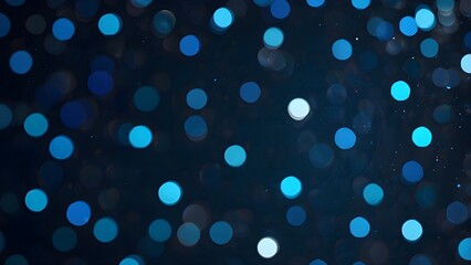 Abstract Blue Background with Bokeh Lights