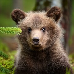 Obraz premium brown bear cub