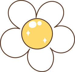 Groovy Flower Illustration