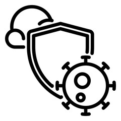 Predictive Model icon, Line icon style