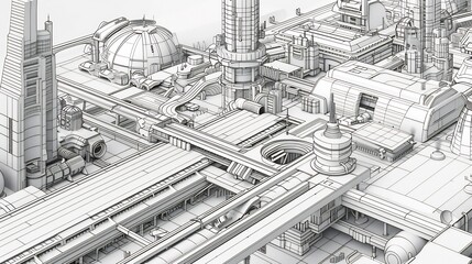 Technical blueprints of sustainable urban design featuring advanced construction methodologies and renewable resource integration for future-ready cities