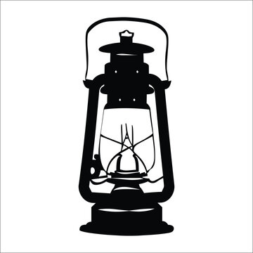 recommend clip art: Old oil lamp silhouette, hanging miners lamp silhouette