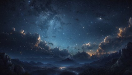 starry night sky