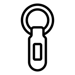 Key chain for holding and organizing keys securely.