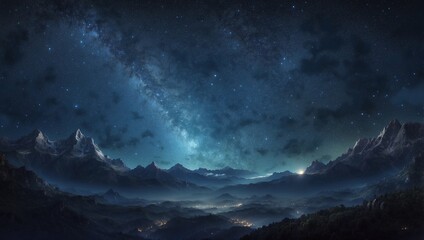 starry night sky