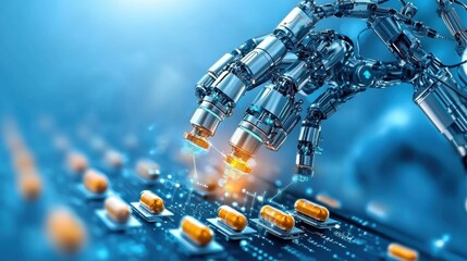 Enhancing medicine with ai custom capsule production line utilizing robotic precision standards for advanced healthcare solutions