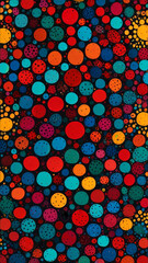 Modern abstract art with vibrant colors and overlapping geometric figures