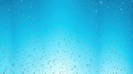 dewy aquatic light blue background with water drops, natural, sublime, organic