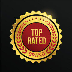 top rated golden colour vector design

