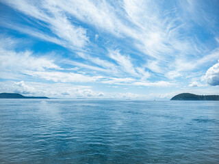 Puget Sound Seattle, Bainbridge, San Juan Islands, Orcas Island. Washington State natural landscape...