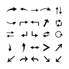 Arrow icon set what vector
