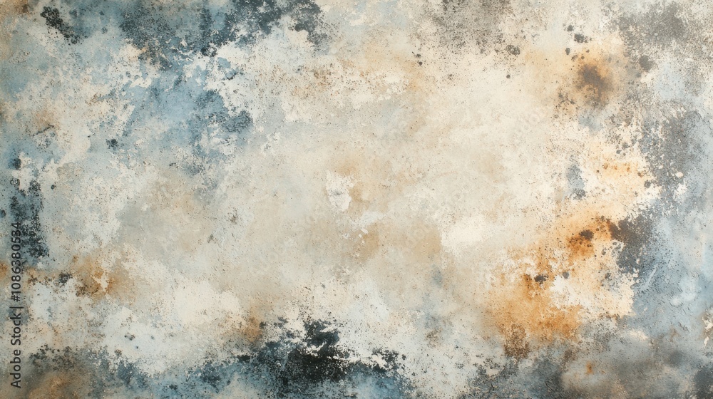 Leinwandbilder Soft and muted watercolor textures blend seamlessly, creating a beautiful abstract background perfect for creative projects. Generative AI