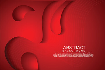 Abstract red elegant wave background