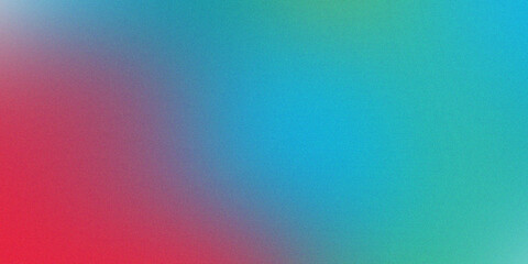 Abstract blurred gradient background in vibrant red, blue, and green. Concept of colorful, modern, and smooth.