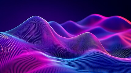 Obraz premium Abstract Neon Wave