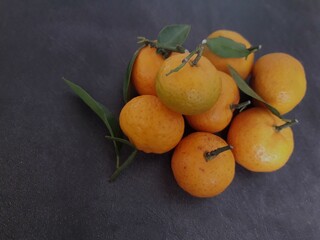 Fresh oranges, fruit arrangement