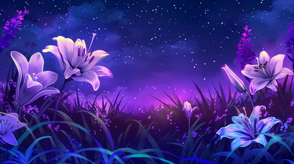 flowers in the morning