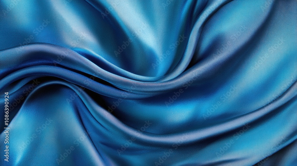 Canvas Prints This stunning blue silk fabric showcases a smooth and flowing texture ideal for fashion and home decor projects