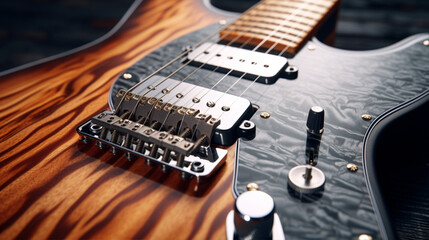 Fototapeta premium electric guitar close up