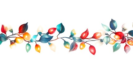 Christmas Floral Wreath Watercolor