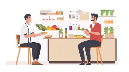 Sharing a Healthy Meal Together