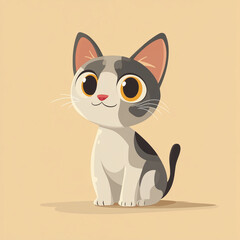 Obraz premium A cute little cat