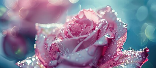 Rose Petals with Water Drops