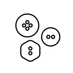 Shirt Button Line Icon
