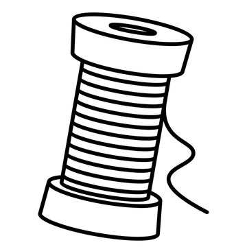recommend clip art: Thread Spool Line Icon