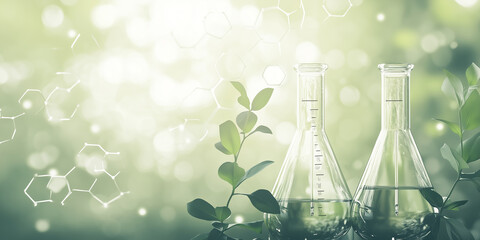 Fototapeta premium Biology technology, physics, science concept background