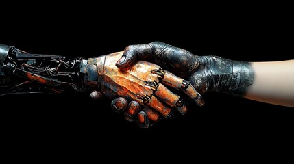 Human and Robot Handshake