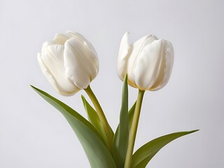 white tulips