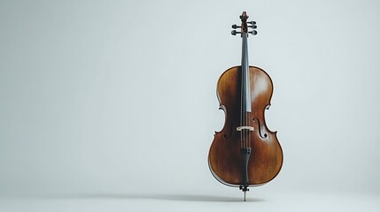 Cello on White Background