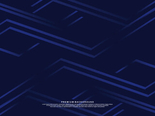 Premium background design with dark blue luxury motif. Vector horizontal template, for digital lux business banners, contemporary formal invitations, luxury vouchers, gift certificates, etc.