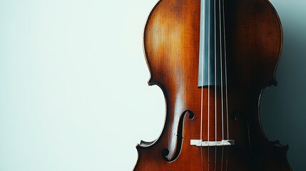 Cello on White Background