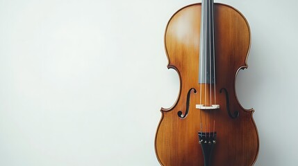 Cello on White Background