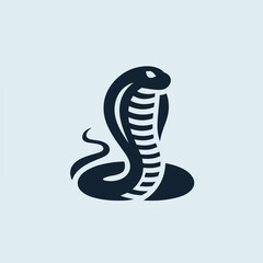 vector image of a cobra snake logo