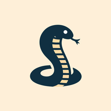 vector image of a cobra snake logo