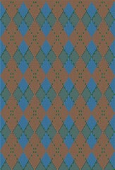 Trendy rhombus argyle knitting texture geometric with white background