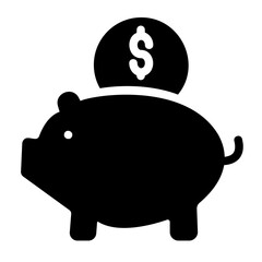 piggy bank Solid icon