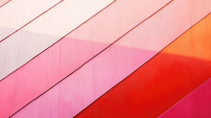 Abstract diagonal stripes in gradient shades of red and pink, forming a bold and dynamic geometric pattern