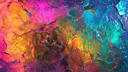 Holographic rainbow foil iridescent texture abstract hologram background