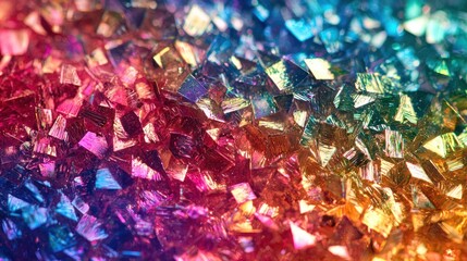 Fototapeta premium Holographic rainbow foil iridescent texture abstract hologram background