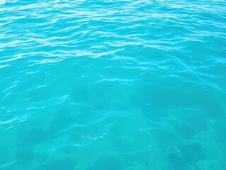 Obraz premium Calming turquoise ocean waves with gentle ripples and subtle ocean currents in the background, natural wonders, ocean landscape