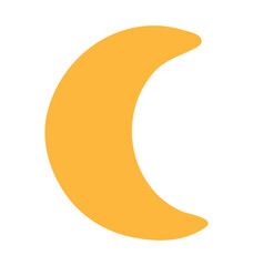 half moon hand drawn - obrazy, fototapety, plakaty